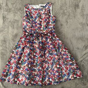 Tommy Hilfiger Dress Size 8 Boatneck Fit and Flare Floral